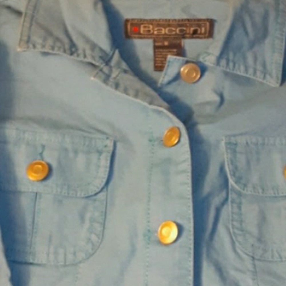 Baccini Light Blue Utility Jacket - image 2